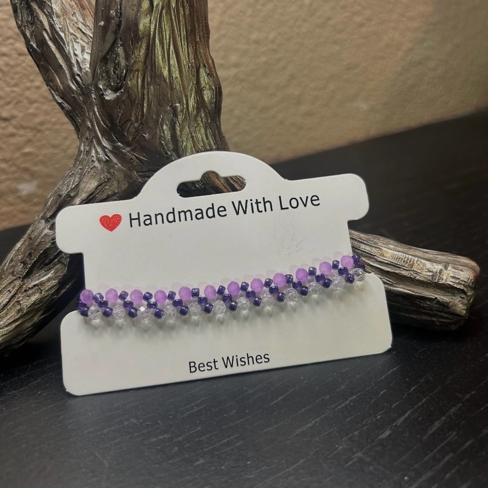 Purple Beaded Bracelet